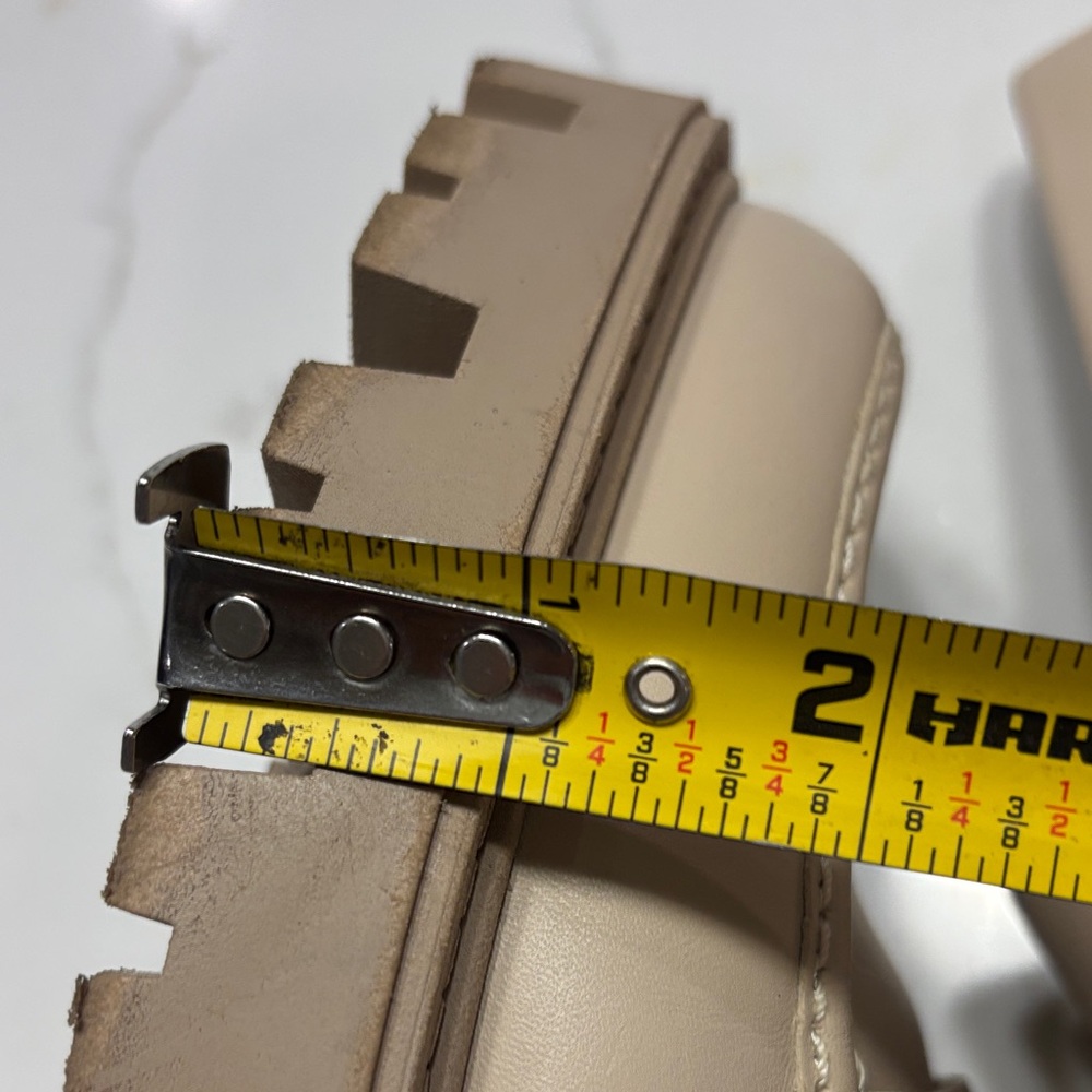 Zara Beige Loafers with Gold Buckle Detail - Picture 13 of 17
